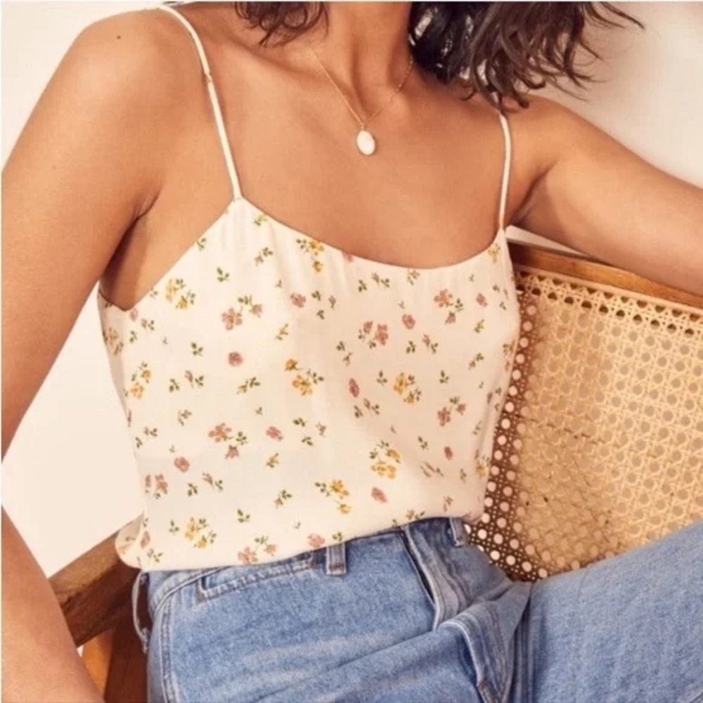Reformation Atticus Spaghetti Strap Tank Top